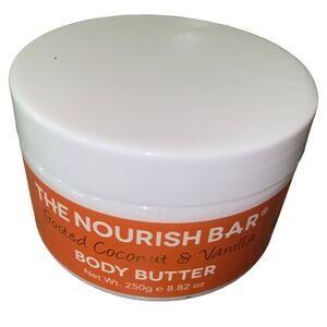 The Nourish Bar Frosted Coconut & Vanilla Body Butter 8.82oz NEW & Sealed